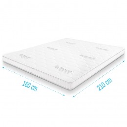 TopdekmatrastraagschuimTencelDeluxe160x210dikte11cm