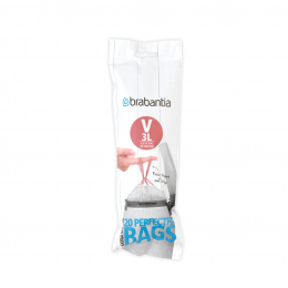 PerfectFitafvalzakmettrekbandsluitingcodeV3liter20stuksrolWhite-Brabantia