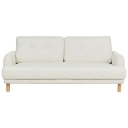 Beliani-TUVE-Driezitsbank-Gebrokenwit-Polyester