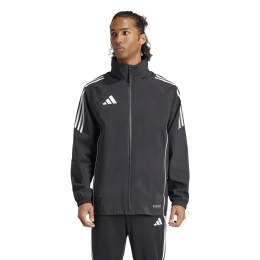 adidasTiro24RegenjasZwartWit