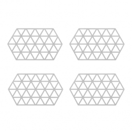 KrumbleSiliconenpannenonderzetterHexagonlang-Grijs-Setvan4