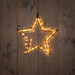 BOTOutdoorBlackStar40X405cm60LedClassickerstverlichtingAnnasCollection-Annascollection