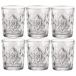 BormioliRoccoWhiskeyglazen-6xstuks-glas-390ml-gedecoreerd
