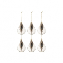 J-LineKerstballenPauwenveerSmallSetvan6