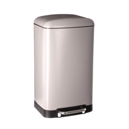 5FivePrullenbakpedaalemmer-taupe-metaal-30liter-34x61cm