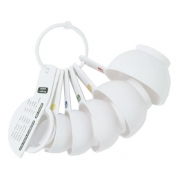 Maatlepel-enCupsetSetvan7StuksKunststofWit-Tala