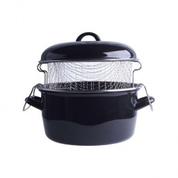 EmailleFrituurpanMetMand24cm