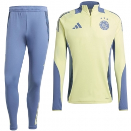 adidasAjaxTrainingspak14-Zip2024-2025GeelBlauw