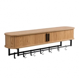 Kapstok120x24x32cm-XXXL-WandkapstokKiruna-12haken-Licht