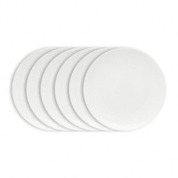 vtwonenOntbijtborden-Serviesset-Wit-Bordensetvan6-23cm
