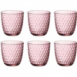 BormioliRoccoGlazenSlot-Roze-290ml-6stuks