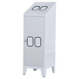 Afvalbakwerkplaats4delig-AWP-104Grijsral7035