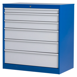 Werkplaatsladenkast6laden-105x100x585cm-WLP-102Witral9010