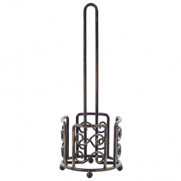 Beliani-MANDI-Toiletpapierhouder-Zwart-IJzer