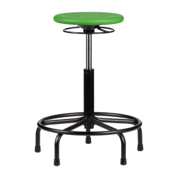 Werkplaatskrukmetspinvoet-zittingPUR-RTP20201Groen