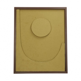 HDCollectionWanddecoDAbstract-Geel-Papier-40x50x3cmBxHxD