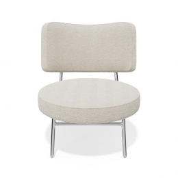 Loungefauteuilincrmebouclettestof