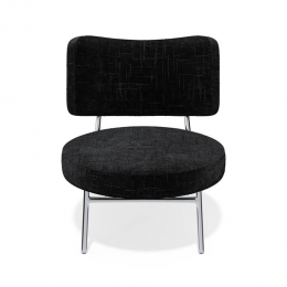 Zwartfluwelenfauteuil