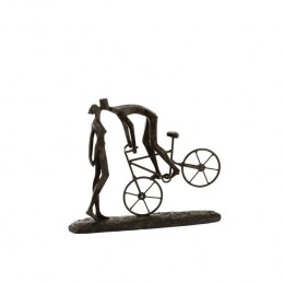 J-LineOrnamentKusopFietsBruin
