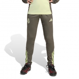 adidasRealMadridTrainingsbroek2025-2026KidsGrijsLichtgroen