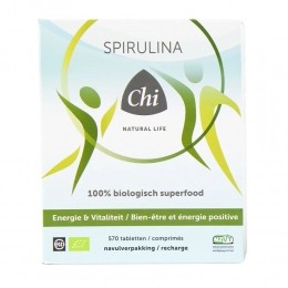 GratisVerzendingChiNaturalLifeBioSpirulina500mgNavulling570tabletten