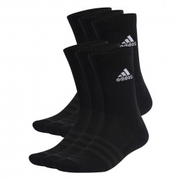 adidasGevoerdeSokken6PaarZwartWit