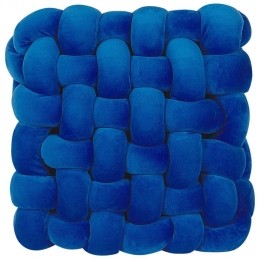 Beliani-SIRALI-Sierkussen-Blauw-30x30cm-Fluweel