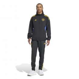adidasManchesterUnitedPresentatieTrainingspakFull-Zip2025-2026ZwartBlauwGeel