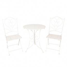 ClayreEefBistrosetBistrotafelBistrostoel3-delig60x70Wit