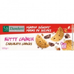 12xDamhertNuttyCrunchChocolateCookies120gr