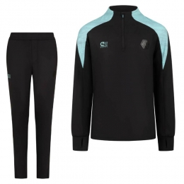 CruyffMelliteTrainingspak14-ZipKidsZwartBlauw