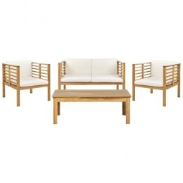 Beliani-PACIFIC-Loungesetvoor4-LichthoutWit-Acaciahout