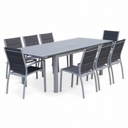 sweeek-Aluminiumtuinset8plaatsenuitschuifbaar
