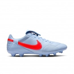 NikePremierIIIGrasVoetbalschoenenFGLichtblauwFelrood