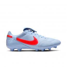 NikePremierIIIGrasVoetbalschoenenFGLichtblauwFelrood