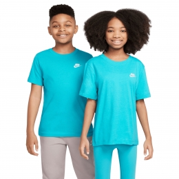 NikeSportswearT-ShirtKidsTurquoiseWit