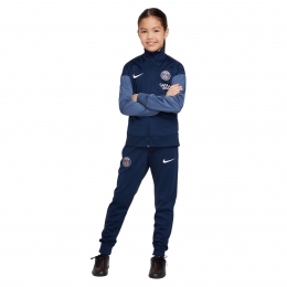 NikeParisSaint-GermainStrikeTrainingspakFull-Zip2025-2026KidsDonkerblauwWit