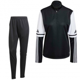 adidasSquadra25Trainingspak14-ZipDamesZwartWit