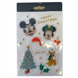 RaamstickersPVCMickeyFriendsglittergelA340cmDisney-Disney