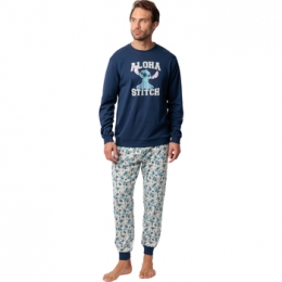 PyjamasnachthemdenAdmasPyjamafluwelenbroektoplangemouwenAlohaStitchDisney