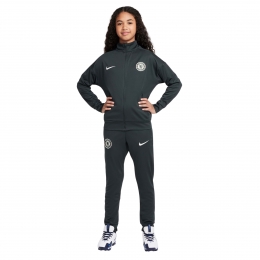 NikeChelseaAcademyProTrainingspakFull-Zip2025-2026KidsDonkergroenWit