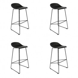 Livin24BarkrukEllenzwartScandinavischdesign76cm-Barkrukken