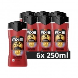 6xAxe3-in-1DouchegelSunsetFresh250ml