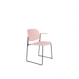 HousecraftStacksEetkamerstoelenarmleuningRoze-Setvan4