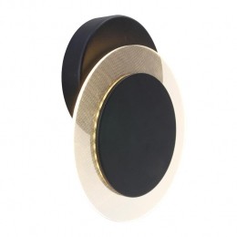 Steinhauer-wandlamp-Lido-zwart-kunststofmetaal-17cm-