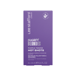 LeeStaffordBleachBlondesPurpleToningHotShot4x15ml