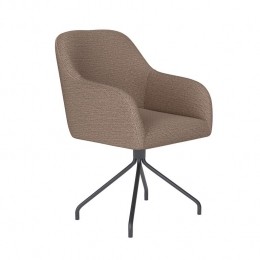 HousecraftLivingOtisEetkamerstoelDraaibaarMetaalSpiderTaupe