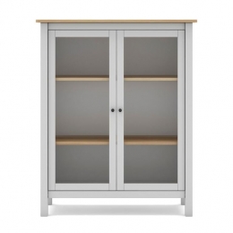 Calicosy-Vitrinekastmet2DeurenMISTI-H110cm-Blanc