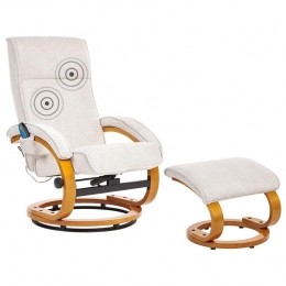 Beliani-HERO-Relaxfauteuilmetvoetenbank-Lichtbeige-Polyester