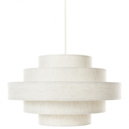 Beliani-EREBATO-Hanglamp-Gebrokenwit-Linnen